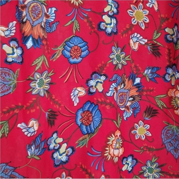 Seek the Label | LF | floral red cami tank top women’s size small - Picture 4 of 6